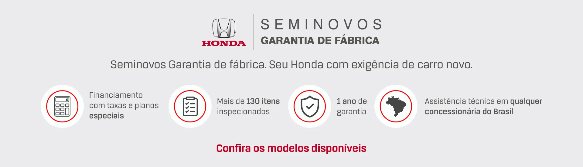 Honda seminovos certificados