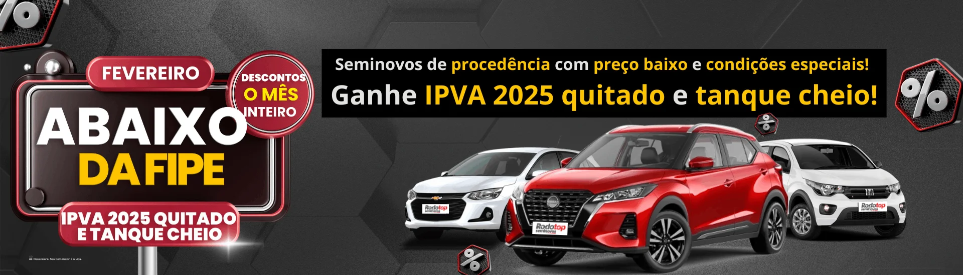 Fevereiro de Oportunidades: Carros Abaixo da Fipe na Rodotop Seminovos – Promoção Imperdível o Mês Inteiro!