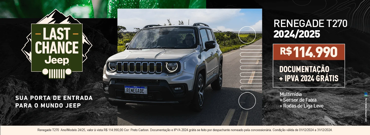 Conquiste seu Jeep na RP Jeep