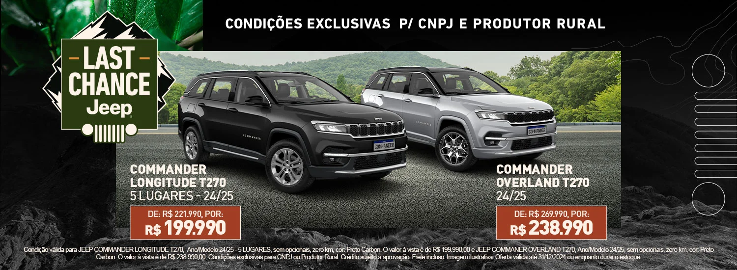 Conquiste seu Jeep na RP Jeep