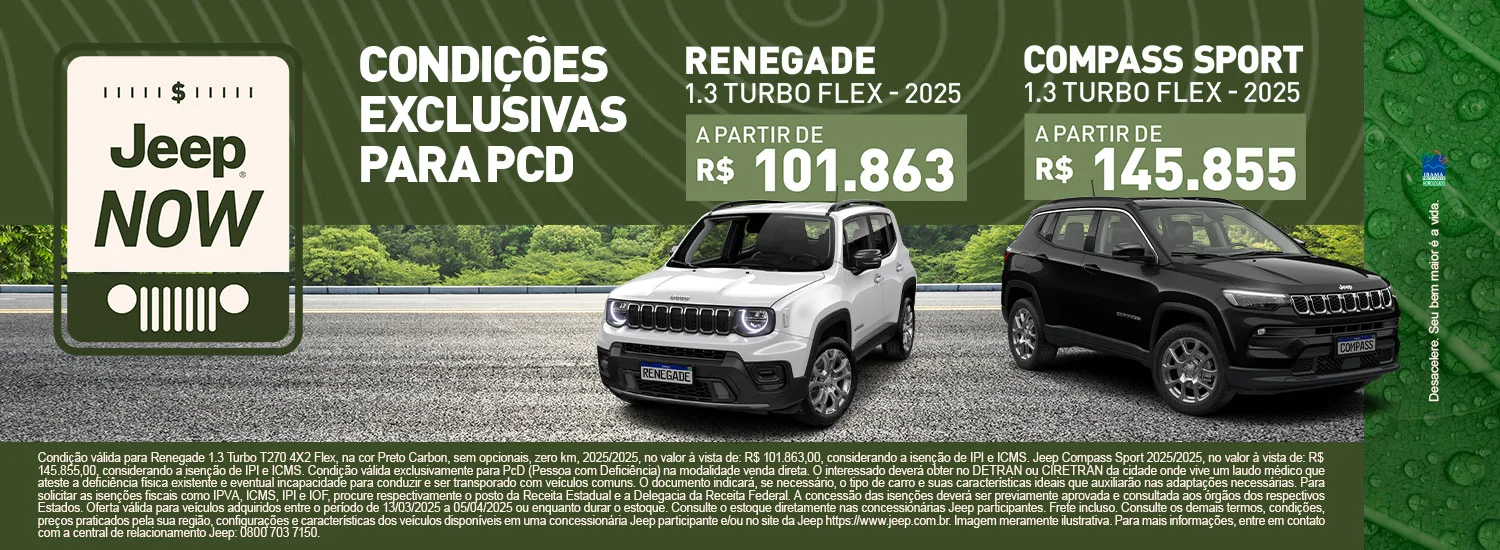 Conquiste seu Jeep na RP Jeep