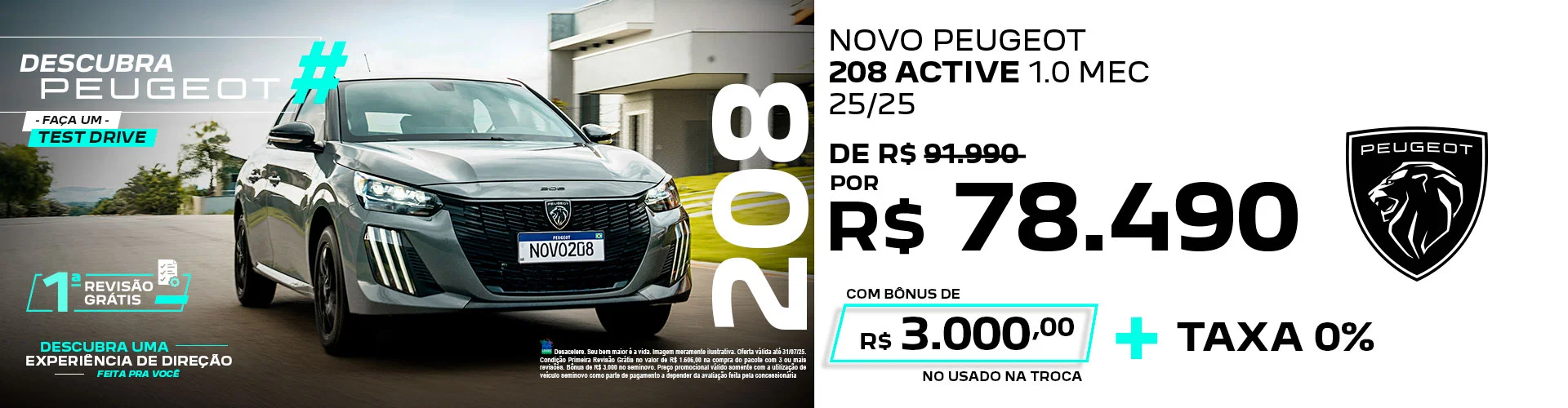 NOVO PEUGEOT 208