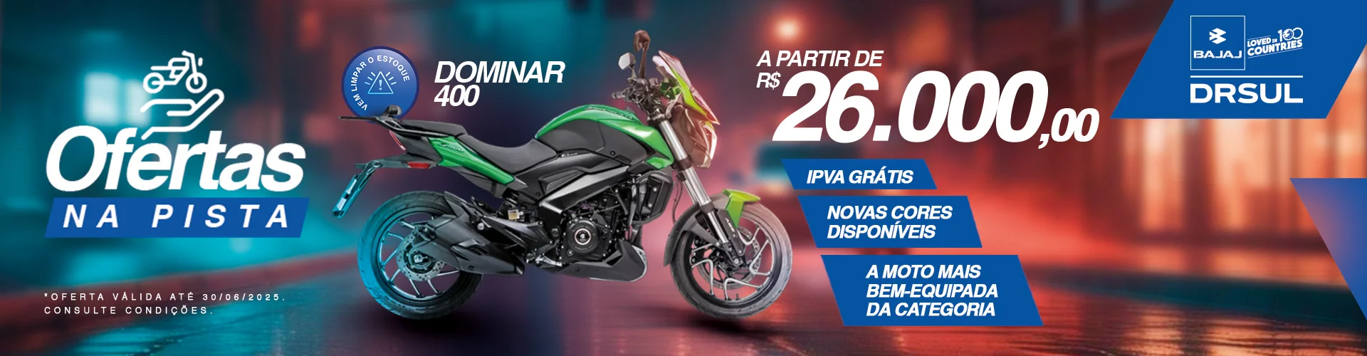 KV de ofertas Junho I DRSUL Bajaj