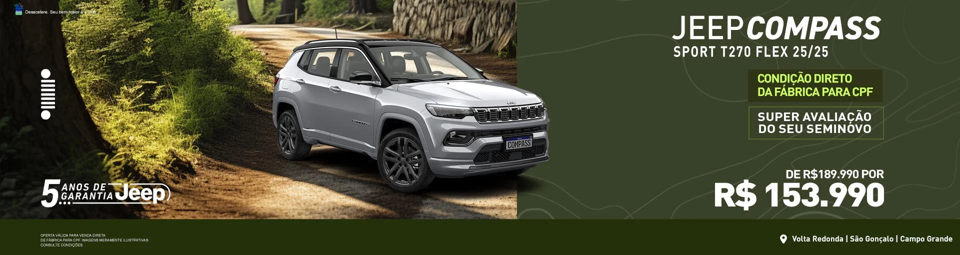 JEEP COMPASS COM O MENOR PREÇO DO RIO DE JANEIRO!