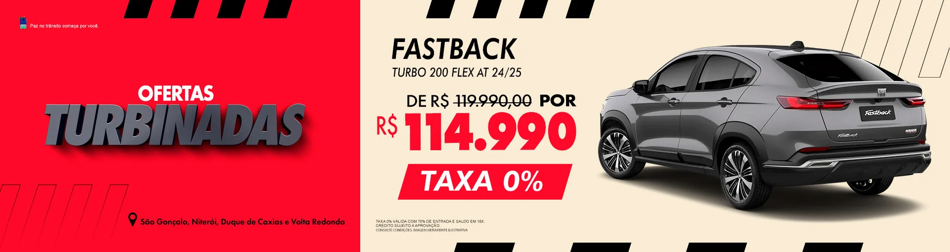 FIAT FASTBACK COM TAXA 0% E O MENOR PREÇO DO RIO DE JANEIRO? É NA FIAT POTENZA!