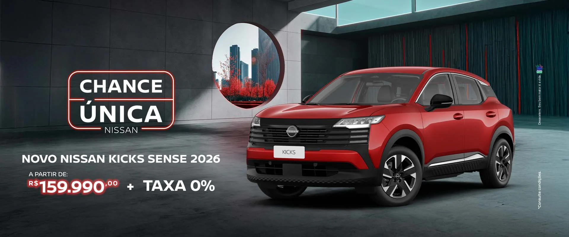 Novo Nissan Kicks 2026 - oferta especial na IESA Nissan