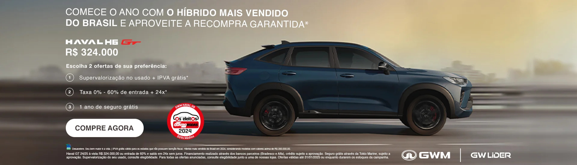 haval, gwm, gw lider, eletrico, hibrido, ora, carro