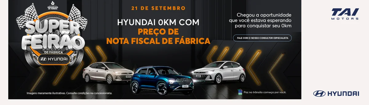 TAI MOTORS, HYUNDAI, TAI MOTORS HYUNDAI, CARROS, HB20, CRETA, NOVO HB20, CRETA N LINE