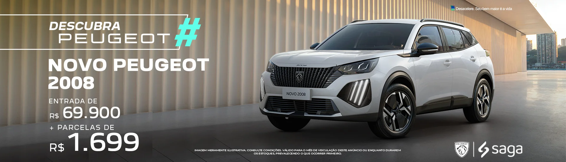 Oferta - Novo Peugeot 2008 ( Com Parcela)