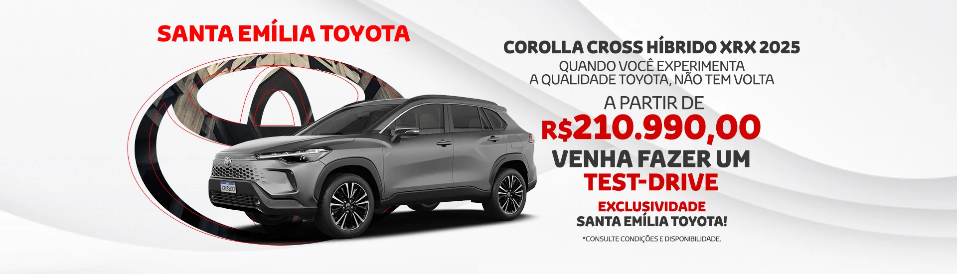 Corolla Cross na Santa Emília Toyota!