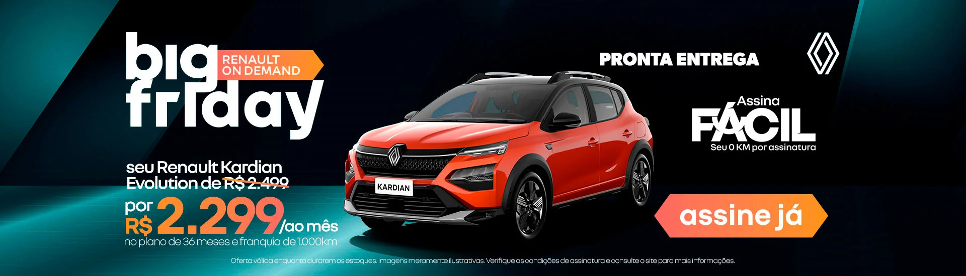 OFERTA BIG FRIDAY RENAULT KARDIAN POR ASSINATURA