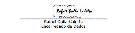 Assinatura de Rafael Dalla Coletta