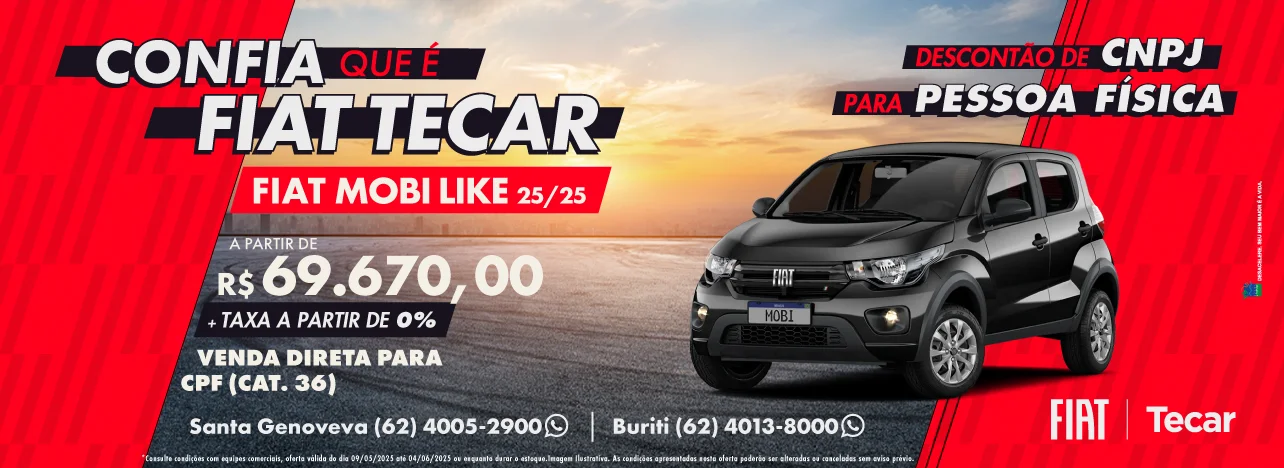 Oferta imperdível Mobi Like: Confia que é Fiat