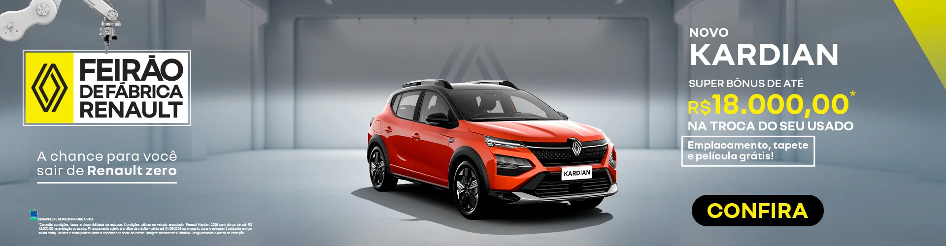 Super bônus é na Tecar Renault.