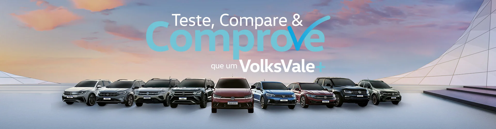Teste, compare e comprove que um Volks Vale+