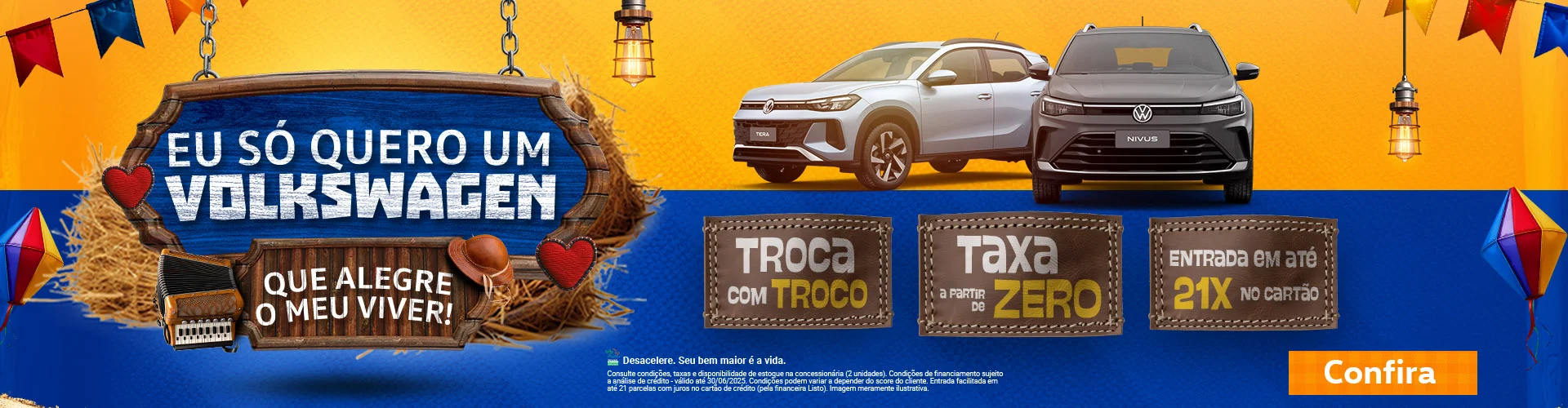 Eu só quero um Volkswagen que alegre o meu viver com a Tecar
