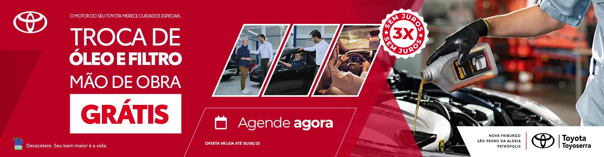 Troca de óleo em dia, motor protegido! 🛠️  Manter o óleo do motor sempre em dia é essencial para garantir o desempenho e a durabilidade do seu Toyota.