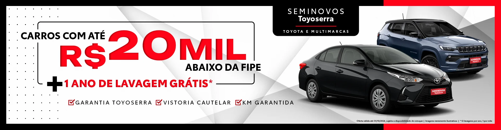 Seminovos Toyoserra: Toyota e multimarcas