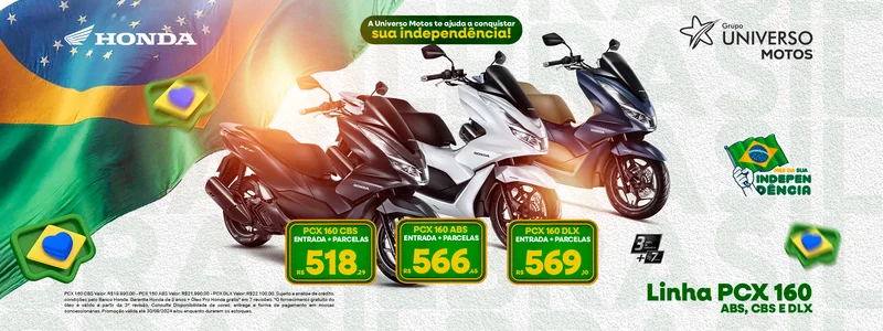 Conquiste sua Liberdade com a PCX na Universo Honda.