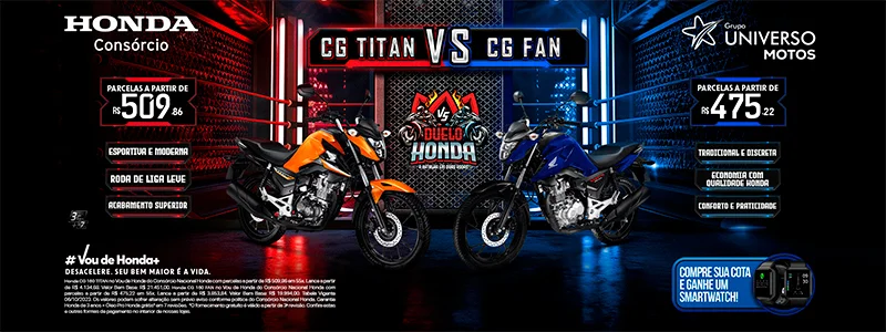 DUELO HONDA: CG Titan vs. CG Fan – Escolha a Sua!