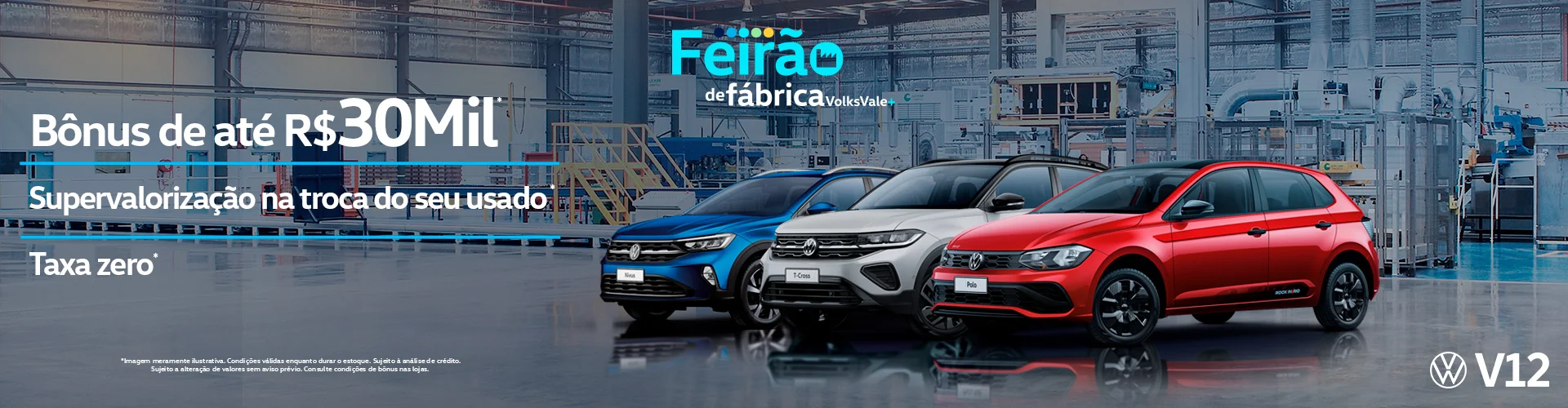 Feirão de Fábrica Volks Vale+